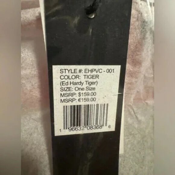 Ed Hardy NEW Clear Tiger Tote NWT Retail $159 - Picture 4 of 4